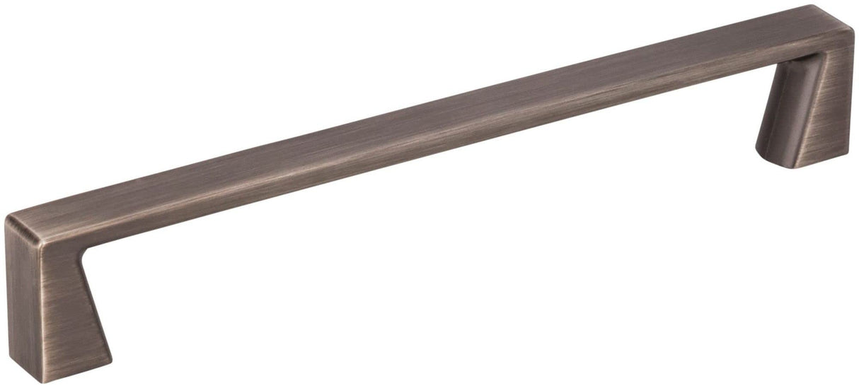 Jeffrey Alexander 177-160BNBDL 160 mm Center-to-Center Brushed Pewter Square Boswell Cabinet Pull
