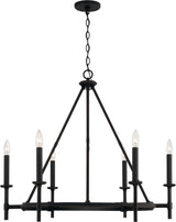 Capital Lighting 445261IH Ogden 6 Light Chandelier Brushed Black Iron