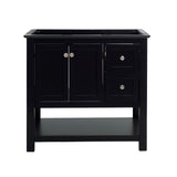 Fresca FCB2336BL Fresca Manchester 36" Black Traditional Bathroom Cabinet