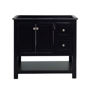 Fresca FCB2336VG Fresca Manchester Regal 36" Gray Wood Veneer Traditional Bathroom Cabinet