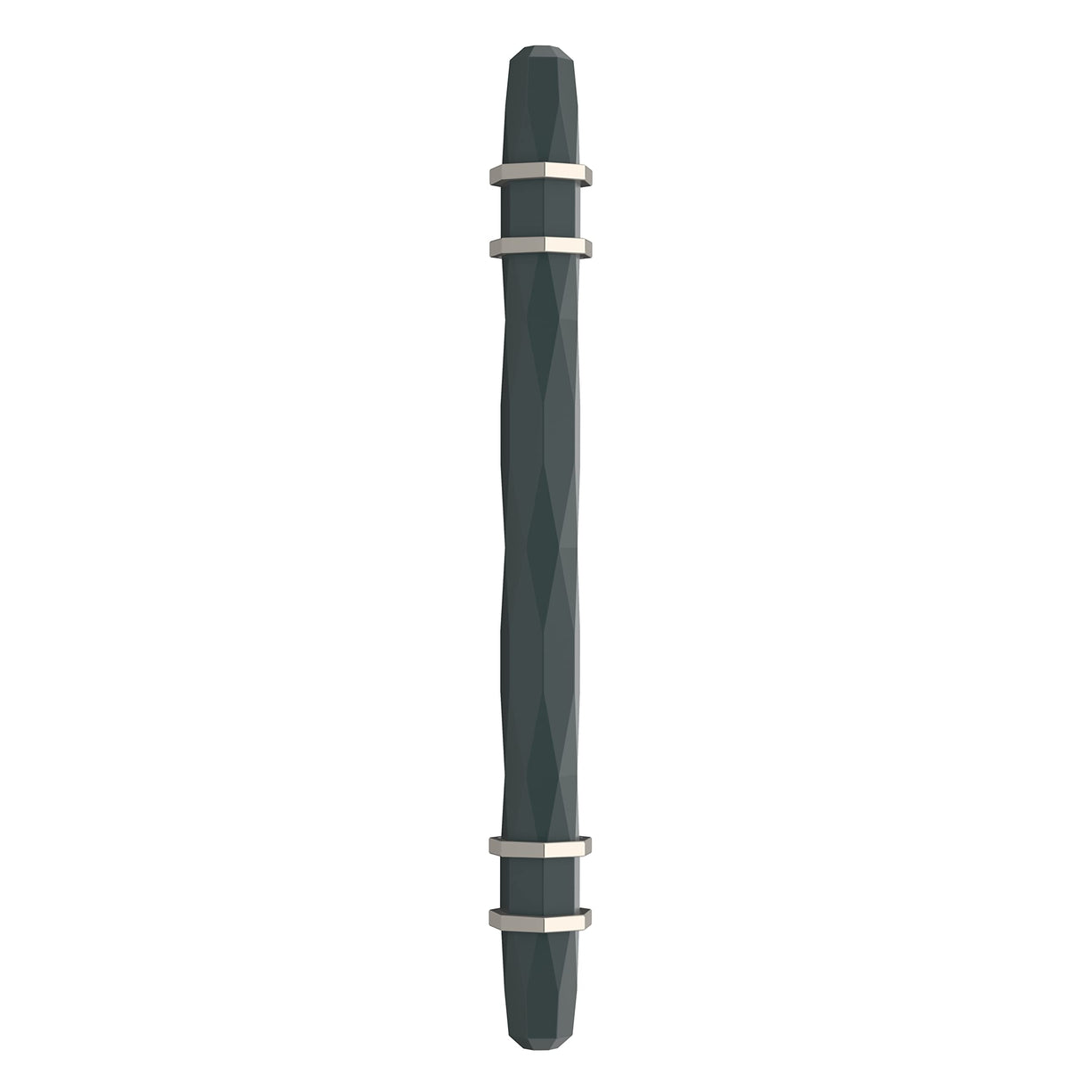 Amerock Cabinet Pull Black Bronze/Satin Nickel 5-1/16 inch (128 mm) Center-to-Center London 1 Pack Drawer Pull Drawer Handle Cabinet Hardware