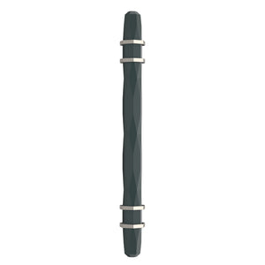 Amerock Cabinet Pull Black Bronze/Satin Nickel 5-1/16 inch (128 mm) Center-to-Center London 1 Pack Drawer Pull Drawer Handle Cabinet Hardware