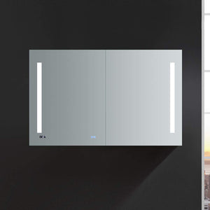 Fresca FMC014830 Fresca Tiempo 48" Wide x 30" Tall Bathroom Medicine Cabinet w/ LED Lighting & Defogger