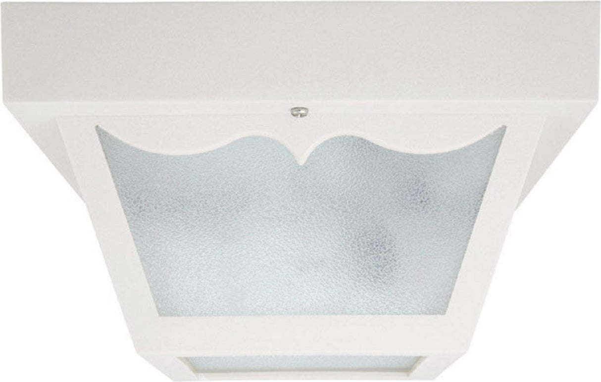 Capital Lighting 9239WH Outdoor 2 Light Outdoor Flush Mount White