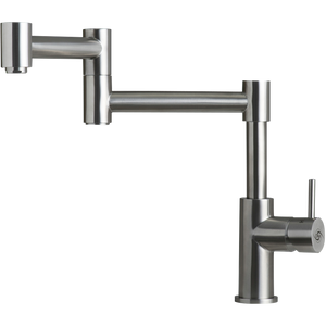 DAX Stainless Steel Sink Kitchen Faucet, Brushed Stainless Steel DAX-006-01