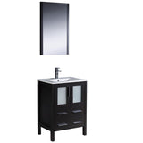 Fresca FVN6224ES-UNS Fresca Torino 24" Espresso Modern Bathroom Vanity w/ Integrated Sink