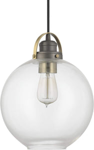 Capital Lighting 4641GA-136 Dean 1 Light Pendant Graphite and Aged Brass