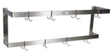 John Boos PRW24 Wall Mount Double Bar Pot Rack (96 W x 3.19 D 2 H (48 lbs.))