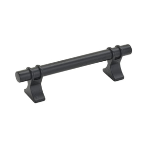 Amerock Cabinet Pull Matte Black 3-3/4 inch (96 mm) Center to Center Davenport 1 Pack Drawer Pull Drawer Handle Cabinet Hardware