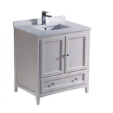 Fresca FCB2030AW-CWH-U Antique White Bathroom Cabinet