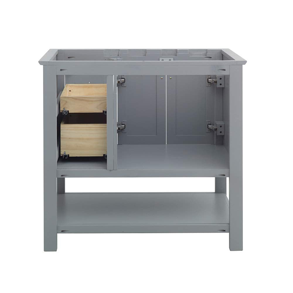 Fresca FCB2336VG Fresca Manchester Regal 36" Gray Wood Veneer Traditional Bathroom Cabinet