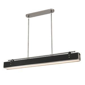 Alora PD307960ANTL VALISE PENDANT LED ANTIQUE NICKEL TUXEDO LEATHER