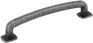 Jeffrey Alexander MO6373-128SIM-D 128 mm Center-to-Center Distressed Antique Silver Belcastel 1 Cabinet Pull