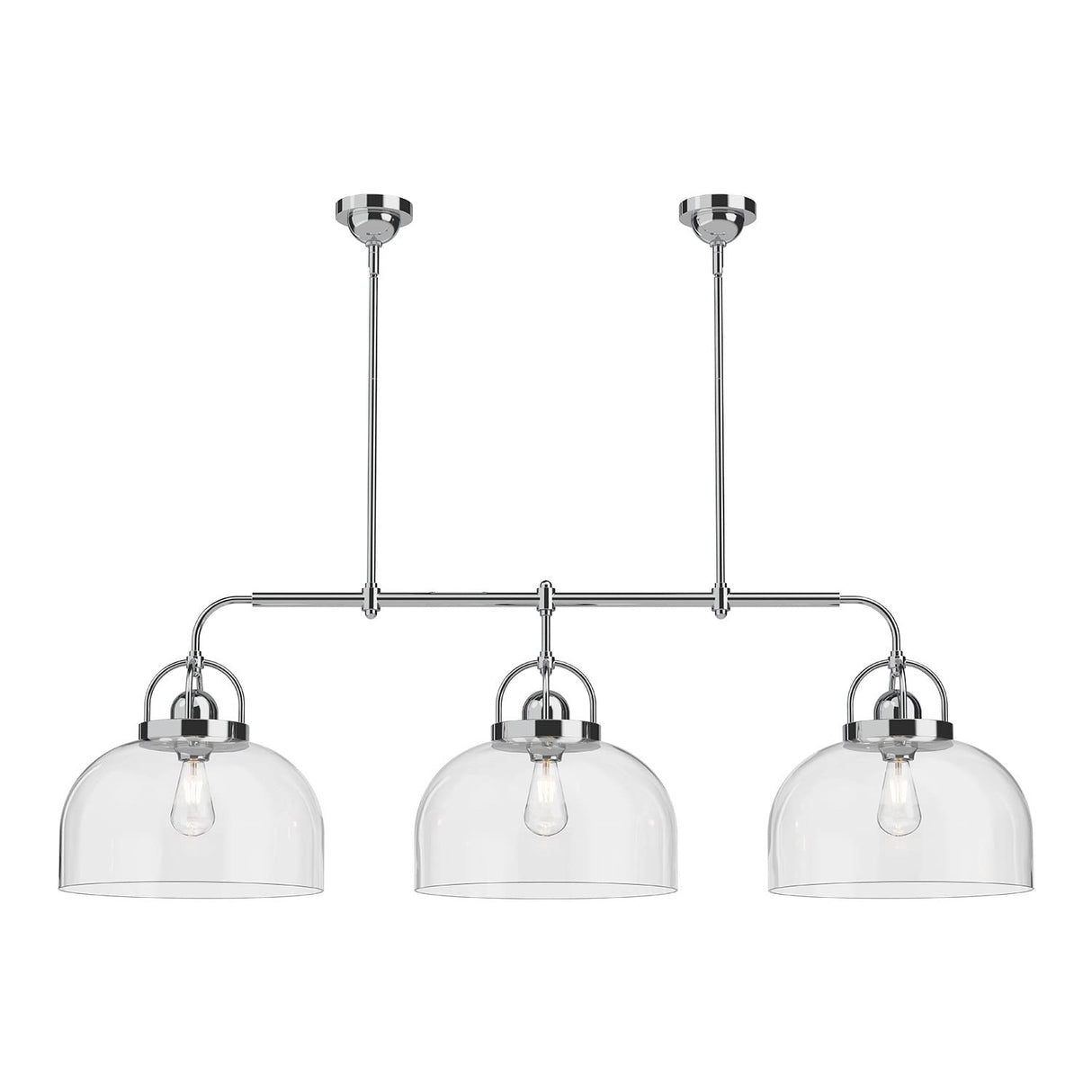 Alora LP461155CH LANCASTER 3 HEAD 55" LINEAR PENDANT CHROME E26 60WX3