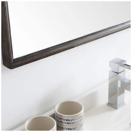 Fresca FCB31-361236RWH-CWH-U Fresca Formosa 84" Wall Hung Double Sink Modern Bathroom Cabinet w/ Top & Sinks in Rustic White
