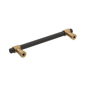 Amerock Cabinet Pull Matte Black/Champagne Bronze 5-1/16 inch (128 mm) Center-to-Center Mergence 1 Pack Drawer Pull Cabinet Handle Cabinet Hardware