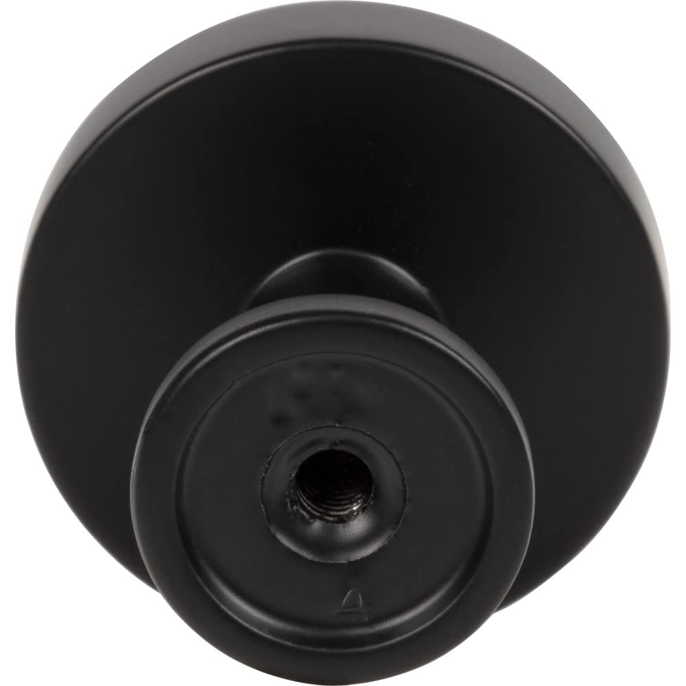 Jeffrey Alexander 171MB 1-1/4" Diameter Matte Black Richard Cabinet Knob