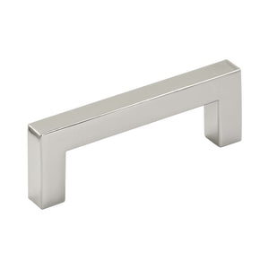 Amerock Cabinet Pull Polished Nickel 3 inch (76 mm) Center to Center Monument 1 Pack Drawer Pull Drawer Handle Cabinet Hardware
