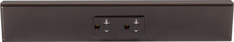 Task Lighting TR12-1BD-P-BK 12" TR Series Angle Power Strip, Black Finish, Black Receptacles