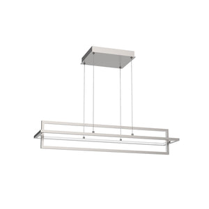 Kuzco LP16236-BN MONDRIAN 36" LINEAR PENDANT BRUSHED NICKEL 57W 120VAC WITH LED DRIVER 3000K 90CRI