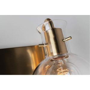 Mitzi H111302-AGB Contemporary Modern Two Light Bath Bracket from Riley Collection Finish, Aged Brass
