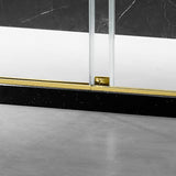 Elegant 66'' * 76'' Frameless Shower Door (Brushed Nickel)