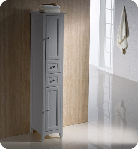 Fresca FST2060GR Fresca Oxford Gray Tall Bathroom Linen Cabinet