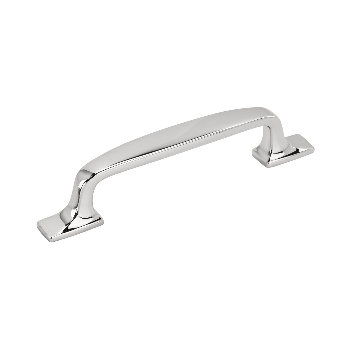 Amerock Cabinet Pull Polished Chrome 3-3/4 inch (96 mm) Center to Center Highland Ridge 1 Pack Drawer Pull Drawer Handle Cabinet Hardware