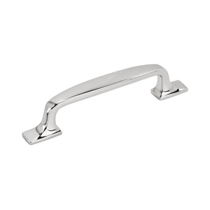 Amerock Cabinet Pull Polished Chrome 3-3/4 inch (96 mm) Center to Center Highland Ridge 1 Pack Drawer Pull Drawer Handle Cabinet Hardware