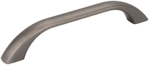 Jeffrey Alexander 4128BNBDL 128 mm Center-to-Center Brushed Pewter Square Sonoma Cabinet Pull