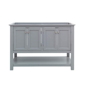 Fresca FCB2348GR-D Fresca Manchester 48" Gray Traditional Double Sink Bathroom Cabinet