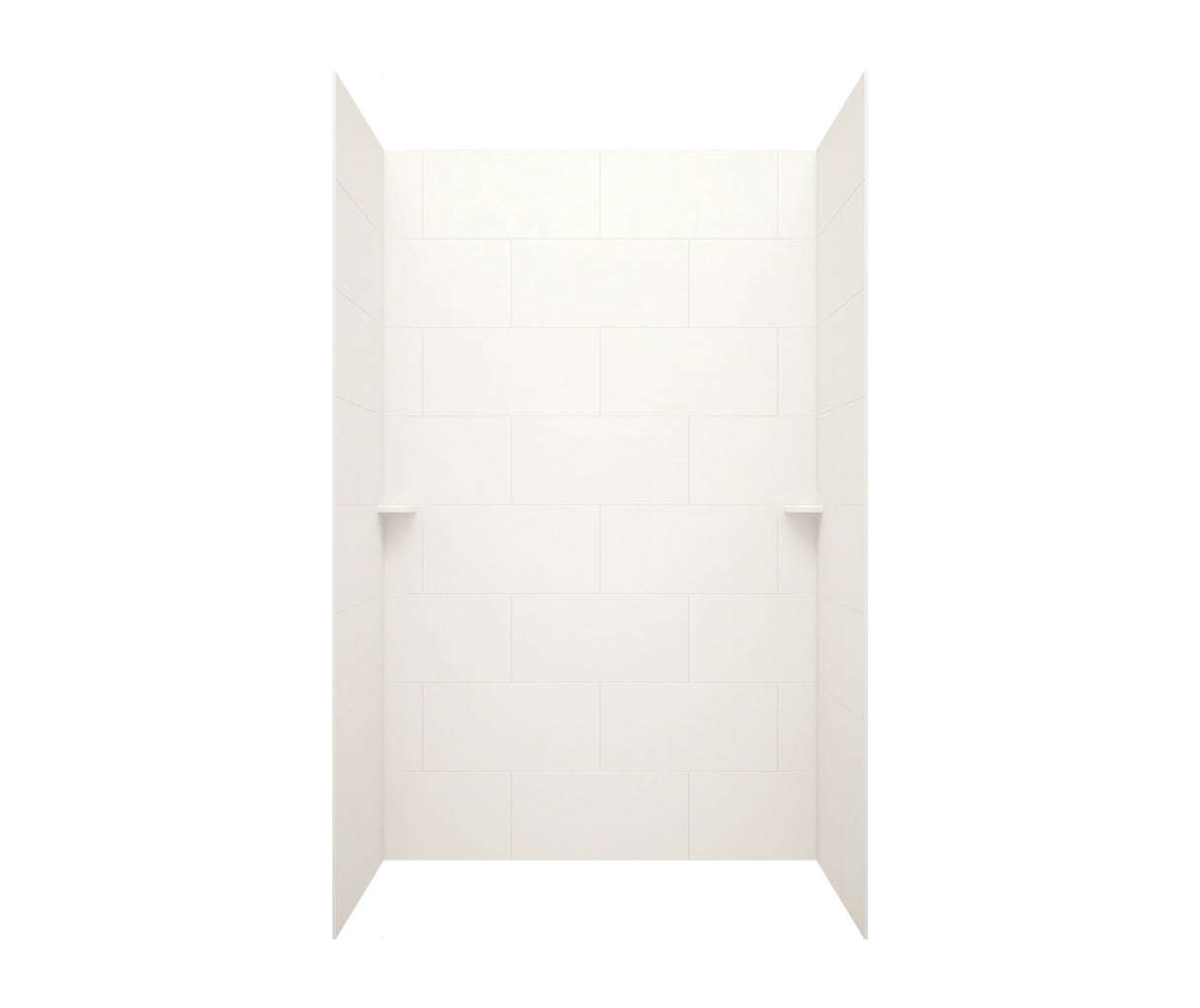 Swanstone TSMK84-3262 32 x 62 x 84 Swanstone Traditional Subway Tile Glue up Shower Wall Kit in Bisque TSMK843262.018