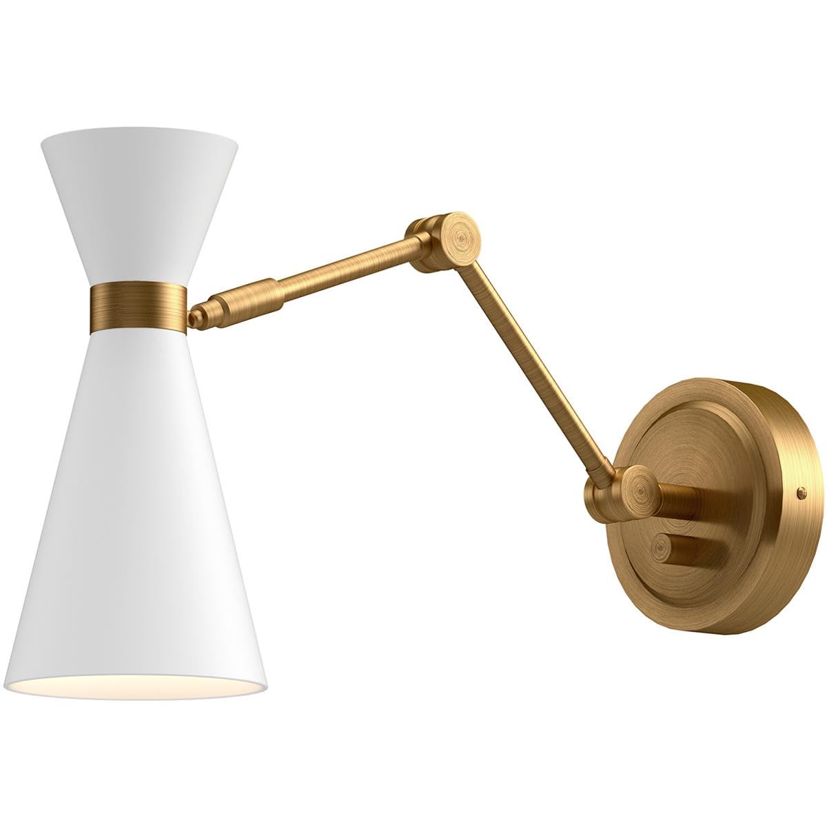 Alora WV574524WHAG BLAKE 5" WV WHITE AGED GOLD 1X60W E26 CONVERTIBLE