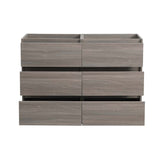 Fresca FCB93-2424RW-D Fresca Lazzaro 48" Rosewood Free Standing Double Sink Modern Bathroom Cabinet