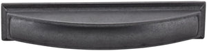 Jeffrey Alexander 436-128BNBDL 128 mm Center-to-Center Brushed Pewter Square Annadale Cabinet Cup Pull