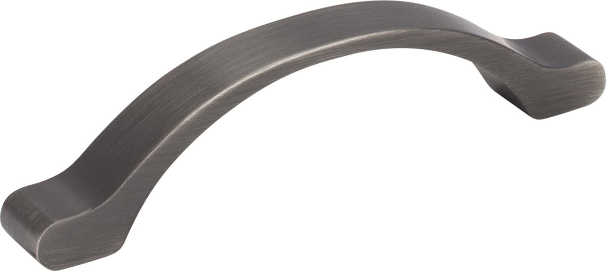 Elements 511-96BNBDL 96 mm Center-to-Center Brushed Pewter Arched Seaver Cabinet Pull