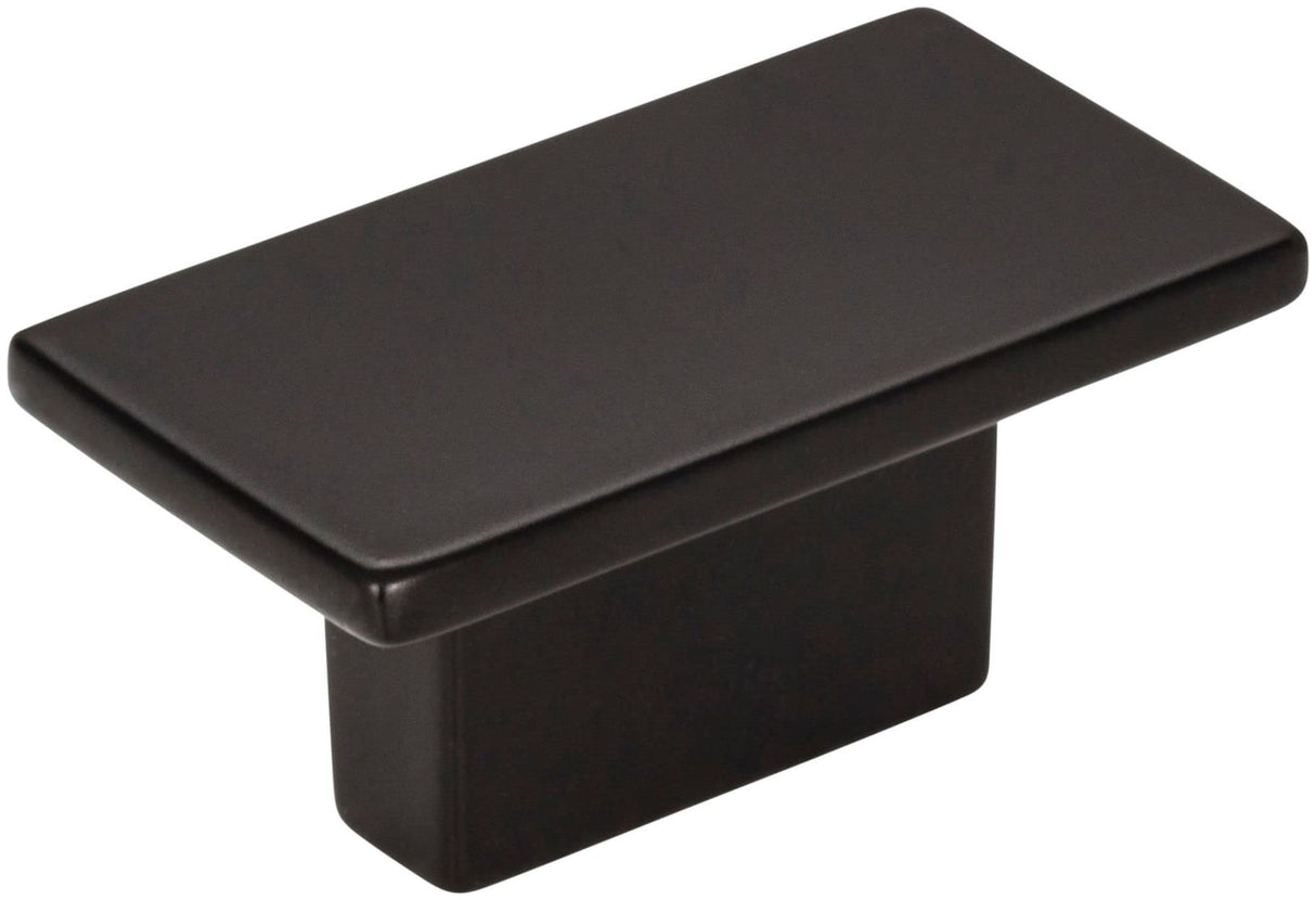 Jeffrey Alexander 81021MB 1-9/16" Overall Length Matte Black Rectangle Mirada Cabinet Knob