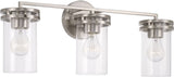 Capital Lighting 148731BN-539 Fuller 3 Light Vanity Brushed Nickel