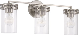 Capital Lighting 148731BN-539 Fuller 3 Light Vanity Brushed Nickel