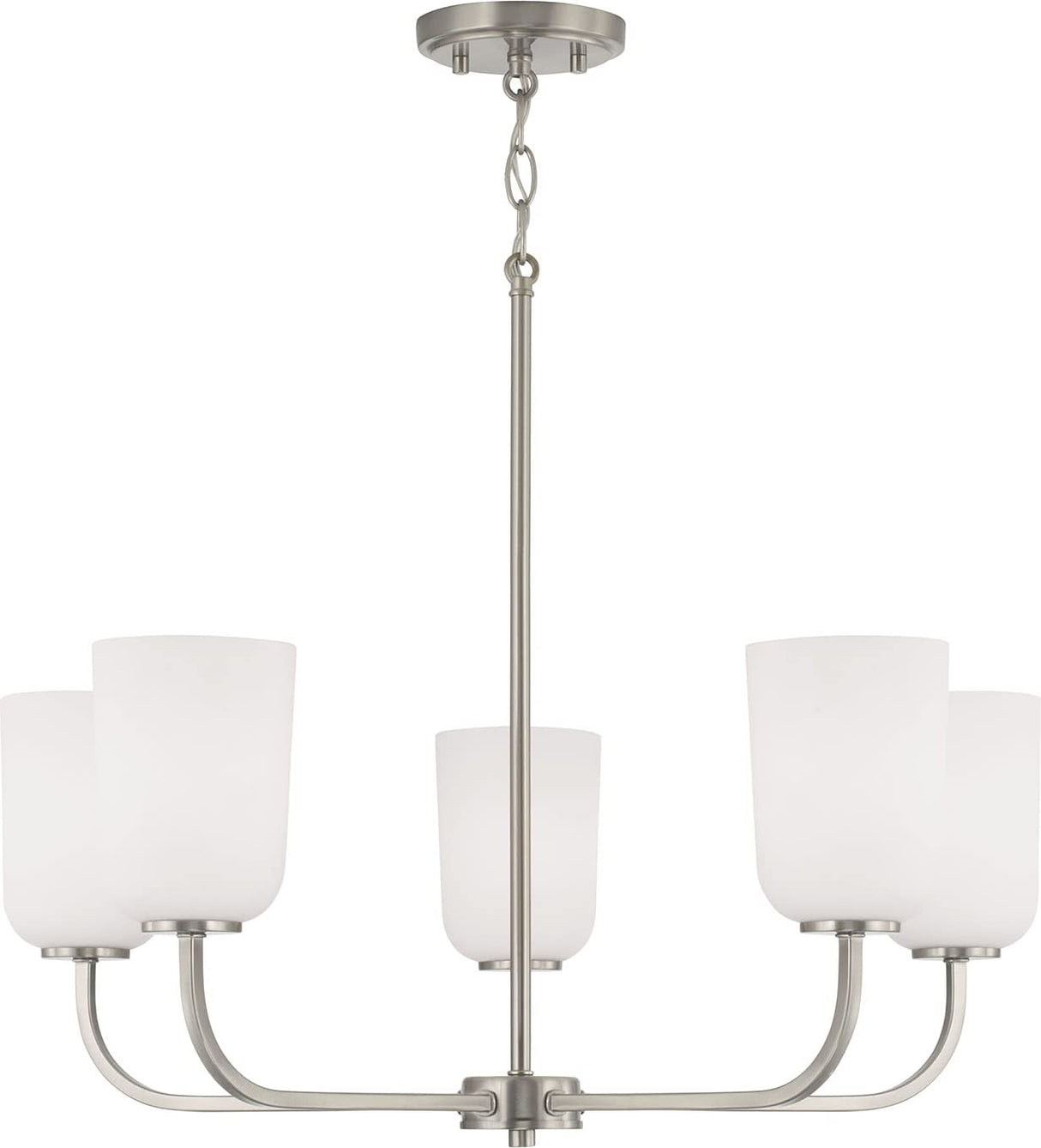Capital Lighting 448851BN-542 Lawson 5 Light Chandelier Brushed Nickel