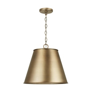 Capital Lighting 337811AD Welker 1 Light Pendant Aged Brass