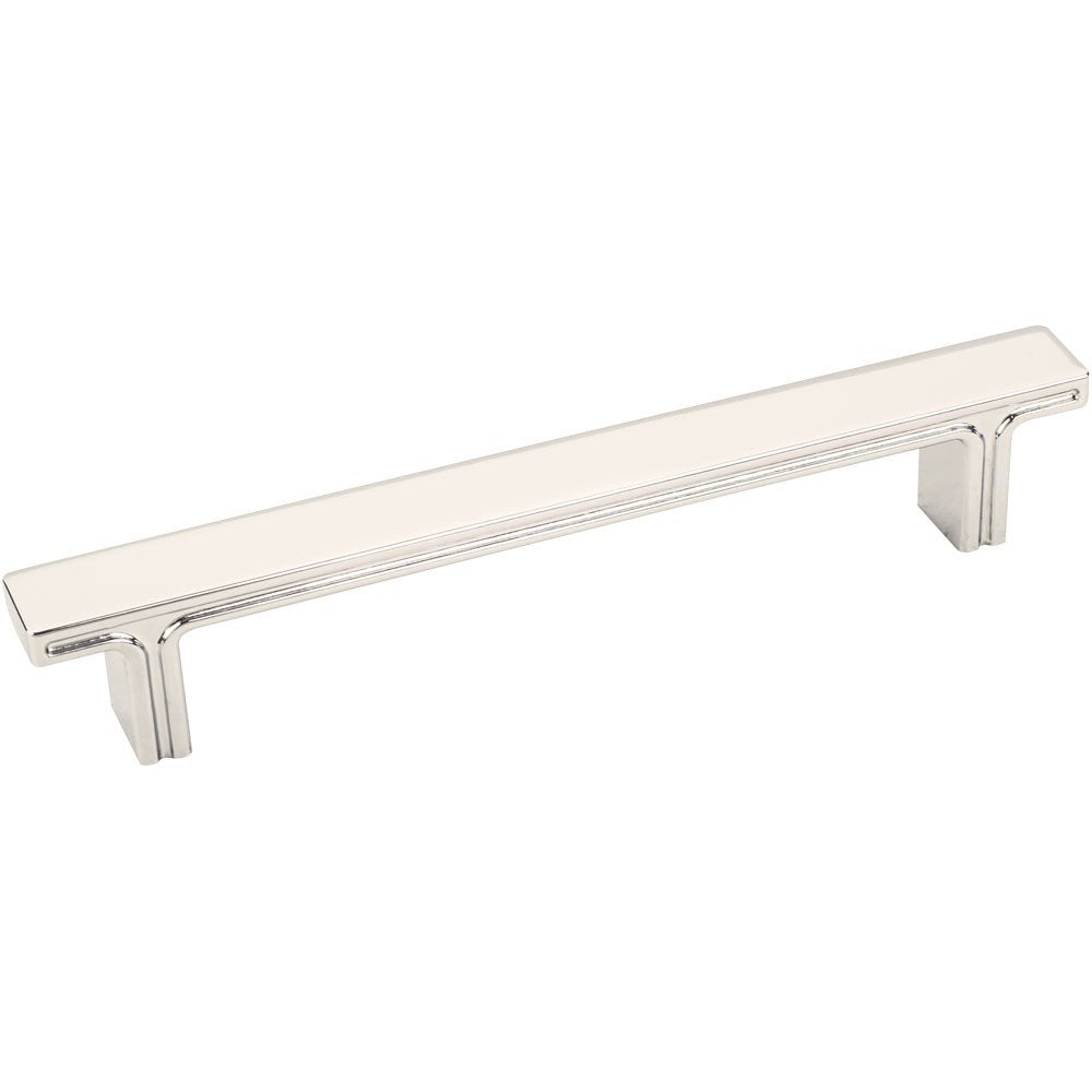 Jeffrey Alexander 867-128NI 128 mm Center-to-Center Polished Nickel Square Anwick Cabinet Pull