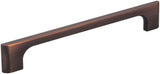 Jeffrey Alexander 286-160DBAC 160 mm Center-to-Center Brushed Oil Rubbed Bronze Asymmetrical Leyton Cabinet Pull
