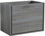 Fresca FCB9230OG Fresca Catania 30" Ocean Gray Wall Hung Modern Bathroom Cabinet