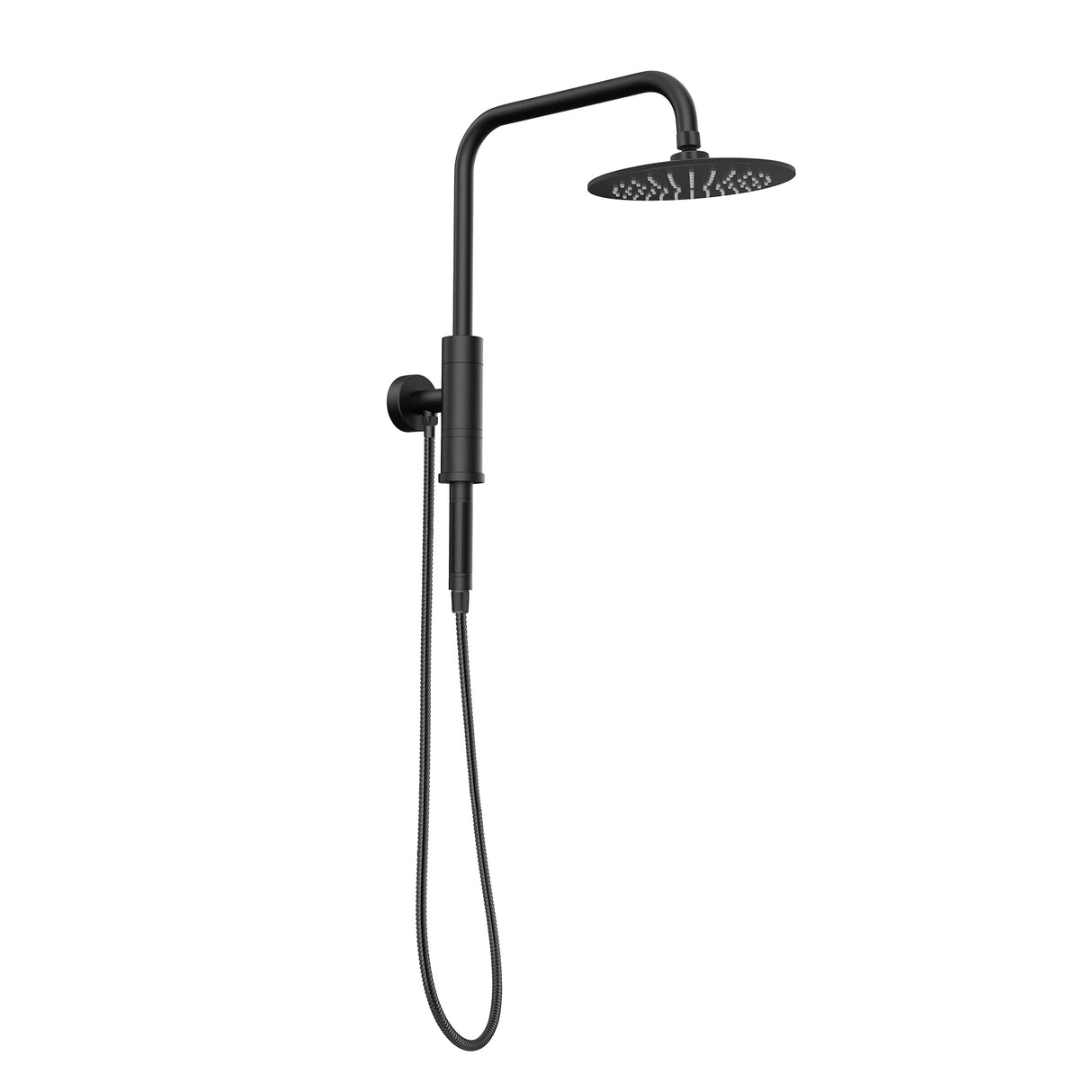 PULSE ShowerSpas 1052-MB-1.8GPM Matte Black Aquarius Shower System, 1.8 GPM