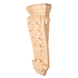 Hardware Resources CORK-6CH 5-1/2" W x 3-1/2" D x 14" H Cherry Low-profile Acanthus Corbel