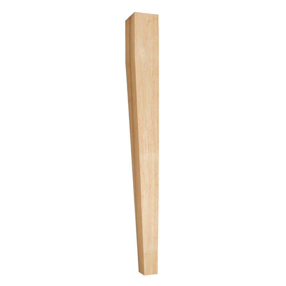 Hardware Resources P31RW 3-1/2" W x 3-1/2" D x 35-1/2" H Rubberwood Two Side Tapered Post
