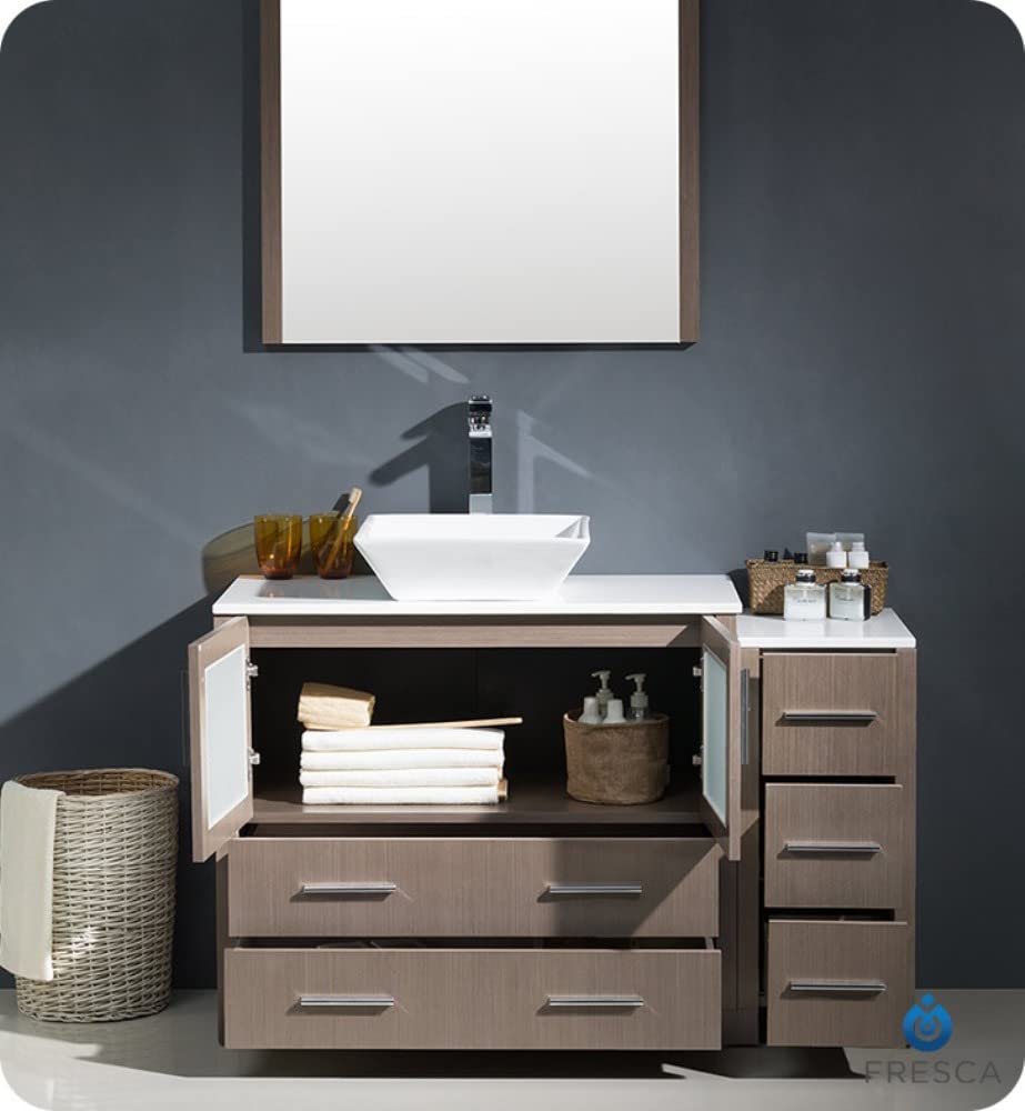 Fresca FCB62-3612GO Fresca Torino 48" Gray Oak Modern Bathroom Cabinets