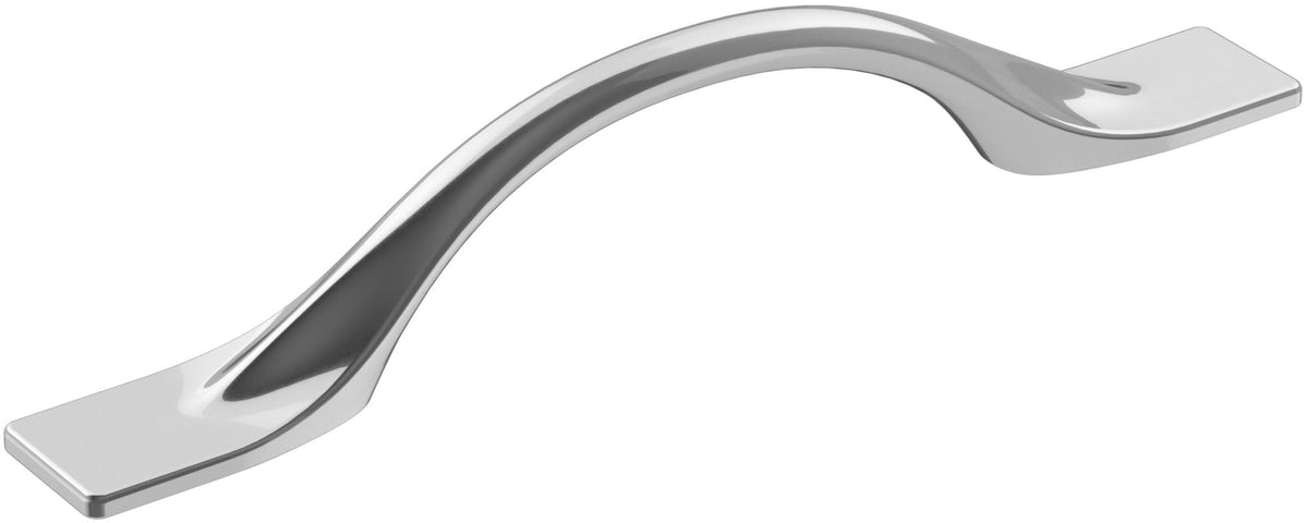 Amerock Cabinet Pull Polished Chrome 3-3/4 inch (96 mm) Center-to-Center Uprise 1 Pack Drawer Pull Cabinet Handle Cabinet Hardware