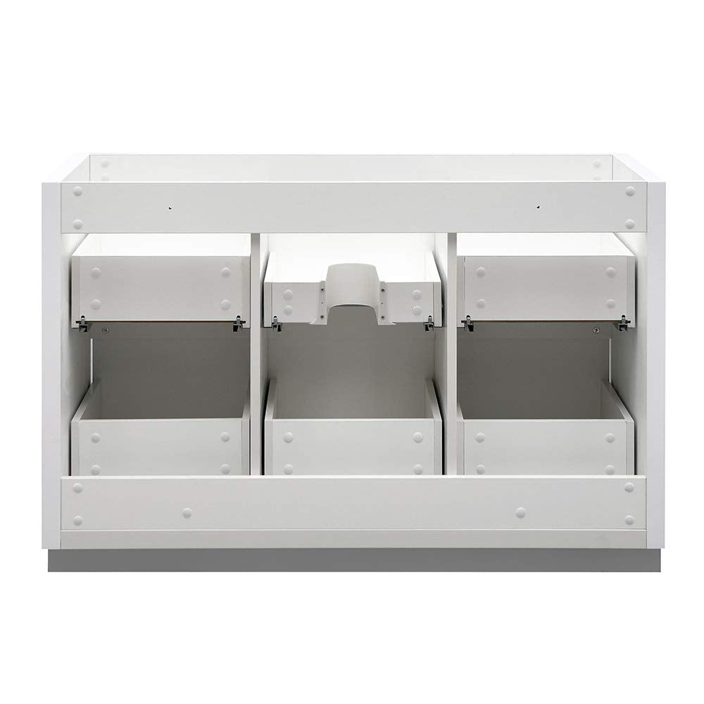 Fresca FCB8448WH Fresca Valencia 48" Glossy White Free Standing Single Sink Modern Bathroom Cabinet